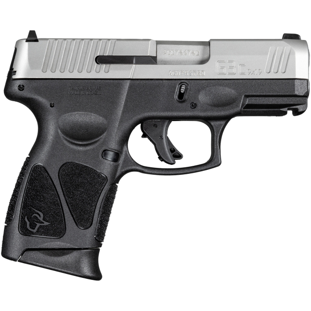 Taurus 1G3C9392X10 G3C  Compact Frame 9mm Luger 10+1 3.26" Matte Stainless Steel Barrel, Matte Serrated Stainless Steel Slide, Black Polymer Frame w/Picatinny Rail, Black Polymer Grip, Right Hand