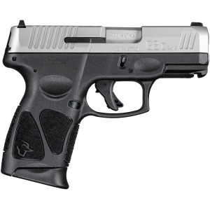 Taurus 1G3C9392X12 G3C  Compact Frame 9mm Luger 12+1 3.26" Matte Stainless Steel Barrel, Matte Serrated Stainless Steel Slide, Black Polymer Frame w/Picatinny Rail, Black Polymer Grip, Right Hand