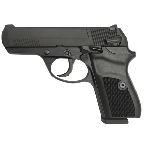 Rock Island 56798 LI380  Compact 380 ACP 8+1, 3.55" Black Steel Barrel, Black Parkerized Serrated Slide, Black Parkerized Steel Frame w/Beavertail, Black Polymer Grip