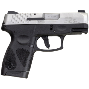 Taurus 1G2S939 G2S  Compact Frame 9mm Luger 7+1 3.20" Matte Stainless Steel Barrel, Matte Serrated Stainless Steel Slide, Black Polymer Frame w/Picatinny Rail & Polymer Grip, Right Hand