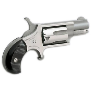 NORTH AMERICAN ARMS MINI 22LR REV 1-1/8 SS BLK PRL
