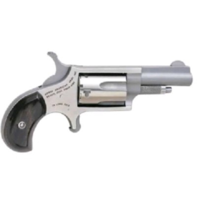 NORTH AMERICAN ARMS MINI 22LR REV 1-5/8 SS BLK PRL