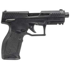 Taurus 1-2TX22141-15 2TX  Full Size Frame 22 LR 15+1 4.60" Matte Black Threaded Barrel, Black Anodized Serrated Slide, Matte Black Polymer Frame w/Picatinny Rail, Textured Grip