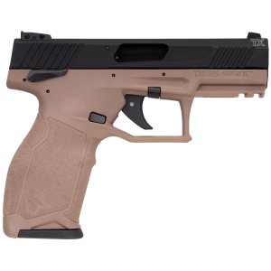 Taurus 1-2TX22141F-10 2TX  Full Size Frame 22 LR 10+1 4.60" Matte Black Threaded Barrel, Black Anodized Serrated Slide, Flat Dark Earth Polymer Frame w/Picatinny Rail, Textured Grip