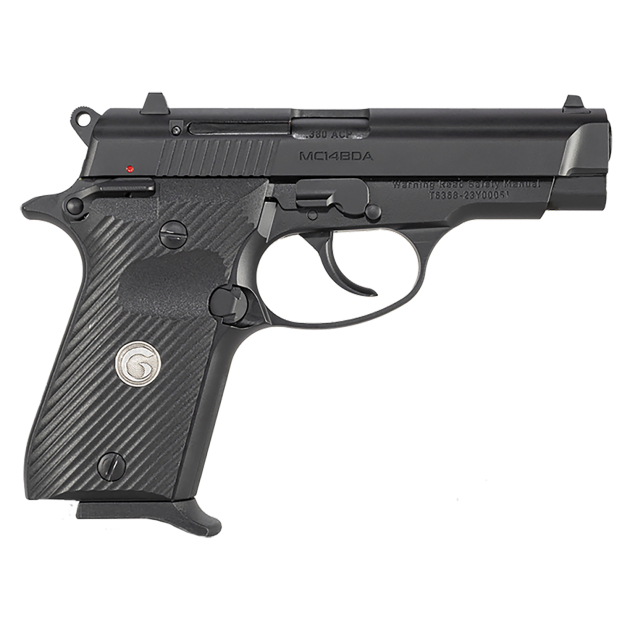 EAA GIRSAN 390815 MC14BDA  380 ACP 13+1 3.80" Black Steel Barrel, Black Serrated Steel Slide, Black Aluminum Frame w/Beavertail, Black Polymer Grip
