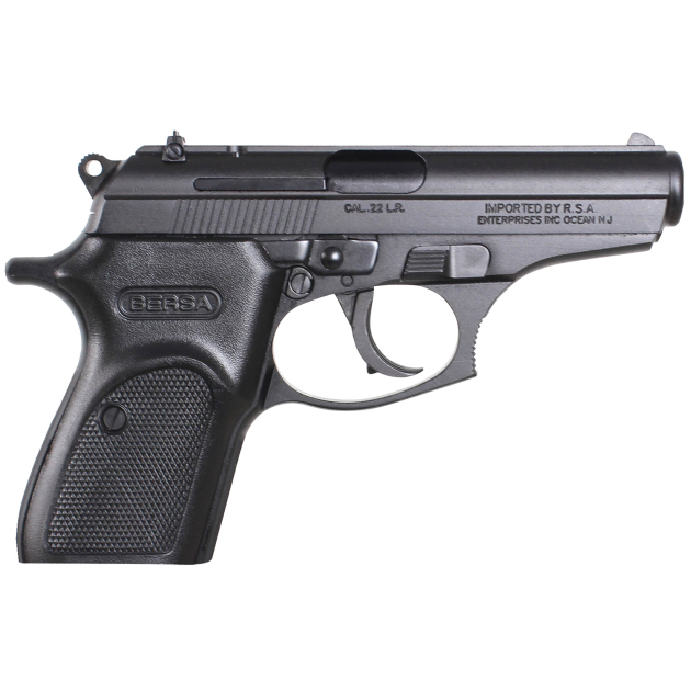 Bersa T22M Thunder  Micro-Compact Frame 22 LR 10+1, 3.50" Black Steel Barrel, Matte Black Serrated Slide, Matte Black Aluminum Frame w/Beavertail