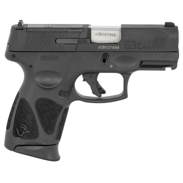 Taurus 1G3CP931 G3C  9mm Luger 12+1 3.26" Matte Stainless Steel Barrel, Matte Black Tenifer Optic Cut/Serrated Slide, Black Polymer Frame w/Picatinny Rail, Black Polymer Grips