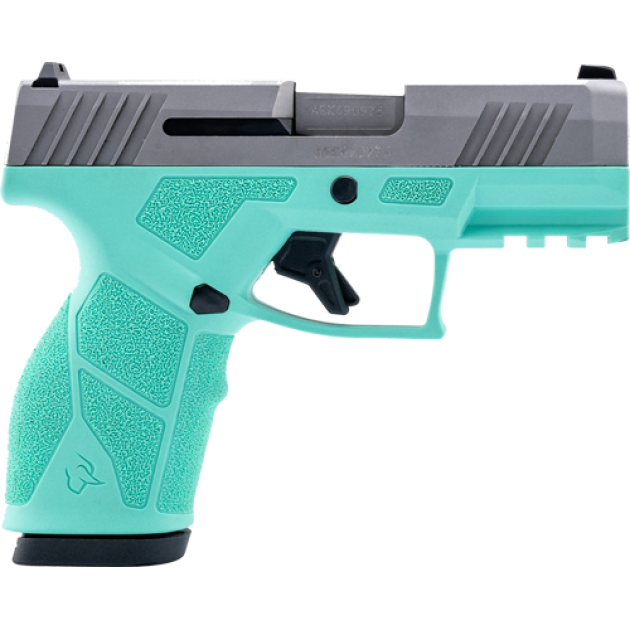 TAURUS GX2 9MM 13-SHOT ADJ. - CYAN FRAME STAINLESS SLIDE