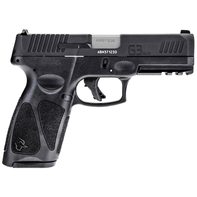 Taurus 1-G3BSR9041 G3  Full Size Frame 9mm 17+1 4" Matte Stainless Steel Barrel, Matte Black Serrated Alloy Steel Slide, Black Polymer Frame w/Picatinny Rail, Textured Grip