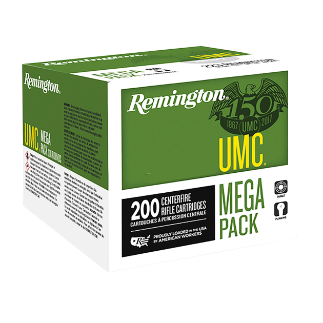 Remington Ammunition 20109 UMC Mega Pack 300Blackout 220gr Open Tip Flat Base 200 Per Box/1 Case *Loose