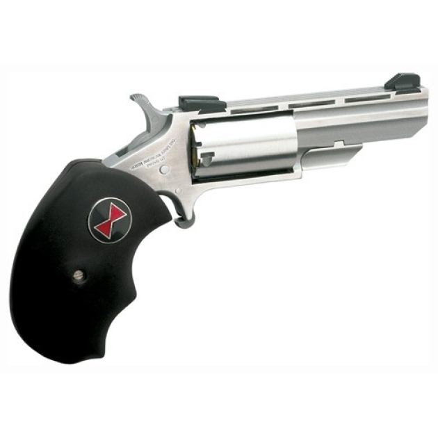 NAA "BLACK WIDOW" MINI-REVOLVR - 22LR 2" FS S/S BLACK