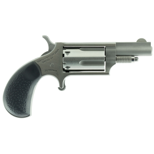 North American Arms 22MGRC Mini-Revolver  22 WMR 5rd 1.63" Barrel, Stainless Steel Barrel/Cylinder/Frame, Exclusive Black Pebbled Rubber Grip