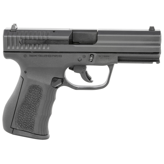 FMK G9C1G2BSSCM 9C1 G2 *CA/MA Compliant 9mm Luger 10+1 4" Black Stainless Steel Barrel, Black Serrated Carbon Steel Slide, Black Polymer Frame w/Picatinny Rail, Black Backstrap Grip