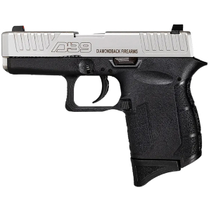 Diamondback DB0200P021 DB9 Gen4 Micro-Compact Frame 9mm Luger 6+1, 3.10" Stainless Steel Barrel, Nickel Boron Serrated Stainless Steel Slide, Black Polymer Frame Black & Grip