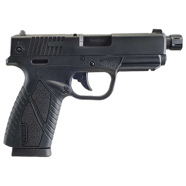 Bersa BP9MCCX BPCC  Sub-Compact Frame 9mm Luger 8+1, 3.30" Black Steel Threaded Barrel, Matte Black Serrated Steel Slide & Polymer Frame w/Picatinny Rail