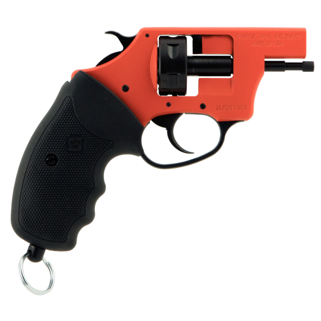 Charter Arms 82290 Pro 22  22 Blank, 6rd Orange Cerakote Frame, Black Rubber Grips