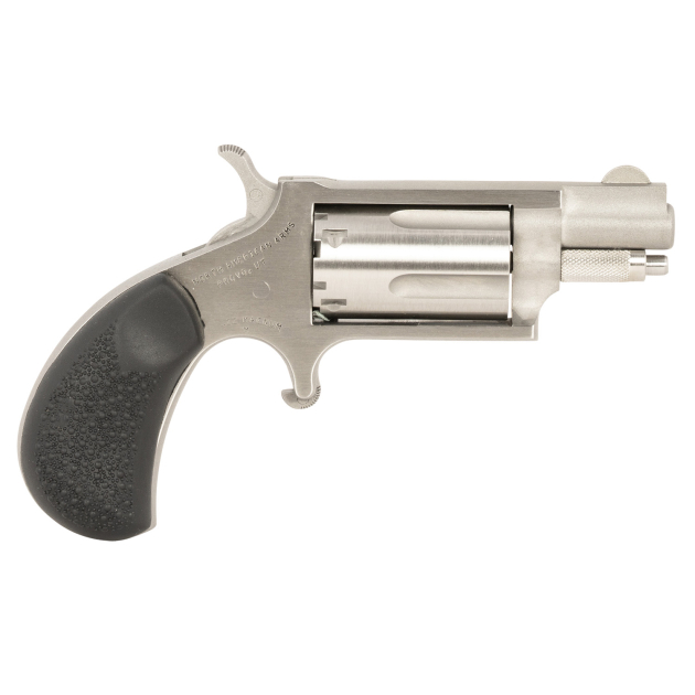 North American Arms 22MSGRCHSS Mini-Revolver Carry Combo 22 WMR 5 Shot 1.13" Barrel, Stainless Steel Barrel/Cylinder/Frame, Black Rubber Grip, Includes Exclusive Holster Package