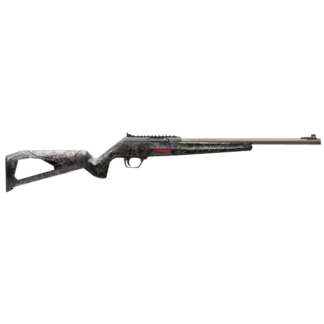 Winchester Repeating Arms 521154102 Wildcat SR 22 LR 10+1 16.50" Threaded Sporter Barrel,  Picatinny Rail Matte Black Polymer Receiver, Forged Carbon Gray Skeletonized Synthetic Stock, Ambidextrous