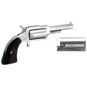 NAA "SHERIFF" MINI-REVOLVER - 22WMR 2.5" S/S ROSEWOOD