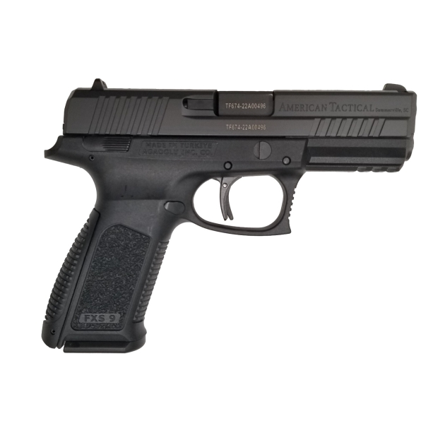 ATI HGA AGAOGLU FXS-9 Pistol - Black | 9mm |  4.1" Barrel | 10 RND