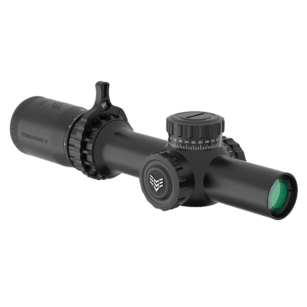 Swampfox Optics THK14241-GB Tomahawk II  Black 1-4x24mm 30mm Tube BDC Green Reticle