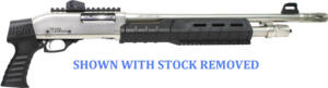 IVER JOHNSON PUMP 12GA 3" 18" - NICKEL QD PISTOL GRIP STOCK - Image 2