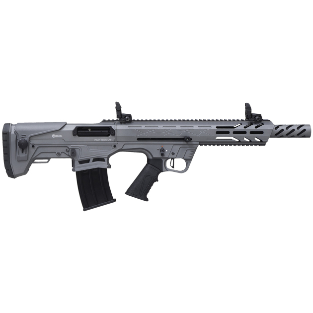 Citadel FRPS1218TG Pup Scout  12 Gauge Semi-Auto 3" 5+1 18.50" Gray Steel Barrel, Picatinny Rail Aluminum Receiver, Picatinny Handguards, Gray Adj Cheek Riser Synthetic Stock, Black Polymer Grip