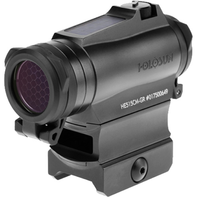 HOLOSUN 515 ENCLOSED GREEN MLT - RETICLE SOLAR 65MOA/2MOA 20MM