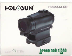 HOLOSUN 515 ENCLOSED GREEN MLT - RETICLE SOLAR 65MOA/2MOA 20MM - Image 2