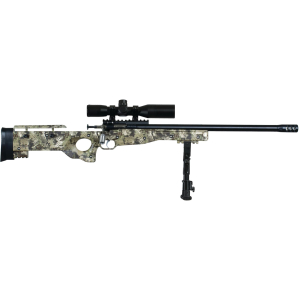 Crickett KSA2151 CPR Complete Package 22 LR Caliber with 1rd Capacity, 16.12" Barrel, Blued Metal Finish & Fixed with Adjustable Cheekpiece Kryptek Camo Stock Right Hand