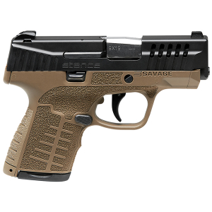Savage Arms 67007 Stance  9mm Luger 8+1 3.20" Stainless Steel Barrel, Black Nitride Ported/Serrated Steel Slide, Flat Dark Earth Polymer Frame, Interchangeable Backstrap Grip, Ambidextrous