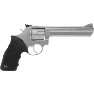 TAURUS 66 357MAG 6" AS 7-SHOT - MATTE STAINLESS STEEL RUBBER