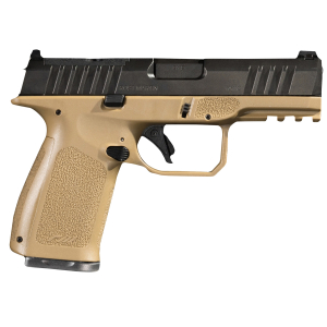 Rost Martin RM1CFDEOSP RM1C  9mm Luger 17+1 4" Black Match Grade Barrel, Black Tenifer Optic Ready/Serrated Steel Slide, Flat Dark Earth Polymer Frame w/Picatinny Rail, Textured Grip, Ambidextrous