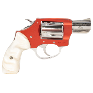 Charter Arms 53826 Chic Lady  38 Special 5 Shot 2" High Polished Stainless Barrel & Cylinder, Red Anodized Aluminum Frame, White Pearlite Grip, Exposed Hammer