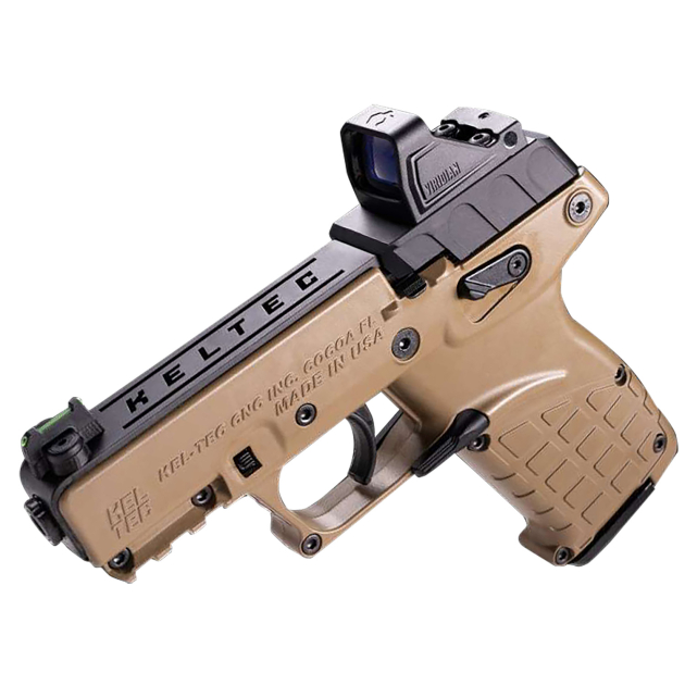 Kel-Tec P17BTANOPTIC P17  22 LR 16+1 3.80" w/Optic & Holster Tan