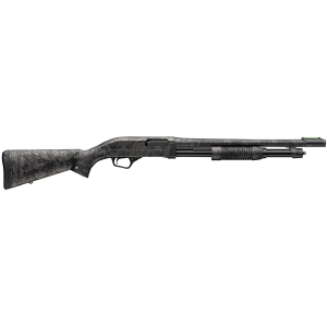 Winchester Repeating Arms 512457695 SXP Defender Compact 20 Gauge Pump 3" 5, 2 3/4" Shells 18" Forged Carbon Hydrodip Steel Barrel, Aluminum Receiver, Fixed Forged Carbon Hydrodip Synthetic Stock