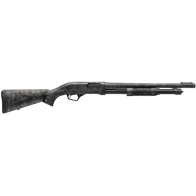 Winchester Repeating Arms 512457695 SXP Defender Compact 20 Gauge Pump 3" 5, 2 3/4" Shells 18" Forged Carbon Hydrodip Steel Barrel, Aluminum Receiver, Fixed Forged Carbon Hydrodip Synthetic Stock