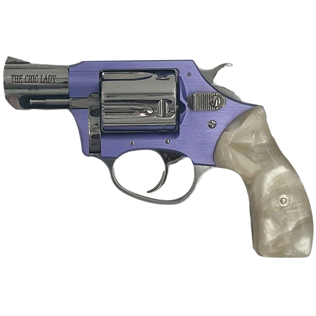 Charter Arms 53849 Undercover Lite Chic Lady Small 38 Special 5rd 2" Stainless High Polished & Cylinder, Lavender Aluminum Frame, Pearl Grip, Exposed Hammer