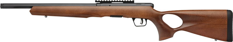 SAVAGE B22 TIMBER THUMBHOLE - 22WMR 18" 10RD BLUED/WOOD - Image 2
