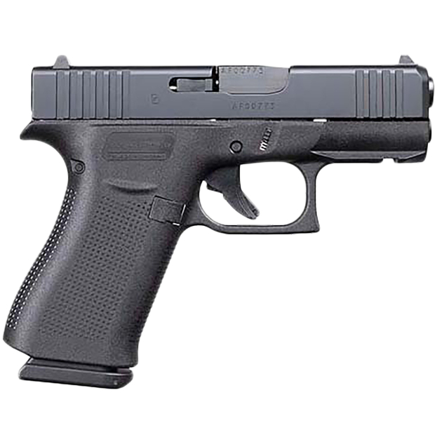 Glock UX4350201FR G43X  Sub-Compact Frame 9mm Luger 10+1 3.41" Black GMB Barrel, Black nDLC Front Rail/Serrated Steel Slide, Black Polymer Frame w/Beavertail, Black Textured Grip, Ambidextrous