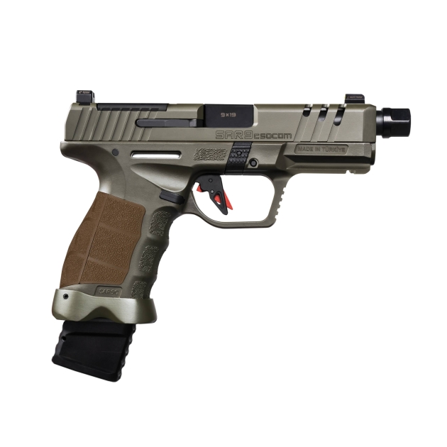 SAR FIREARMS SAR9 SOCOM CPT 9MM ODG 4.5" TB