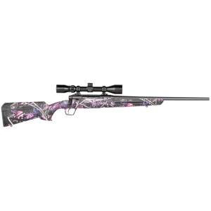Savage Arms 57476 Axis XP Compact 6.5 Creedmoor 4+1 20" Matte Black Steel Barrel, Drilled & Tapped Steel Receiver, Fixed Muddy Girl Synthetic Stock, Weaver 3-9x40mm, Right Hand