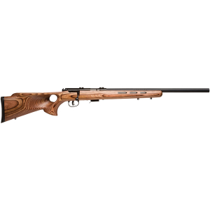 Savage Arms 96250 93R17 BTV 17 HMR Caliber with 5+1 Capacity, 21" Barrel, Matte Blued Metal Finish & Fixed Thumbhole Natural Brown Stock Right Hand (Full Size)