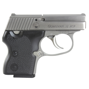 North American Arms 32GUARDIAN Guardian  DAO 32 ACP Caliber with 2.19" Barrel, 6+1 Capacity, Overall Stainless Steel Finish, Serrated Slide & Black Rubber Grip