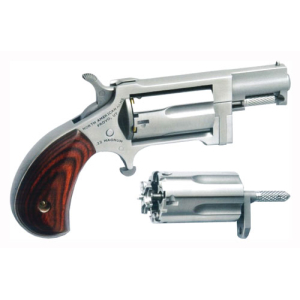NAA SIDEWINDER 22LR/22WMR - 1.5" SWINGOUT CYL S/S MAT WOOD