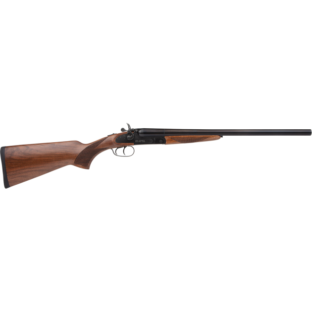 Rock Island 12RSS24 Side By Side  Full Size 12 Gauge 3" 2rd 24" Barrel, Black Anodized Metal Finish & Walnut Stock Right Hand