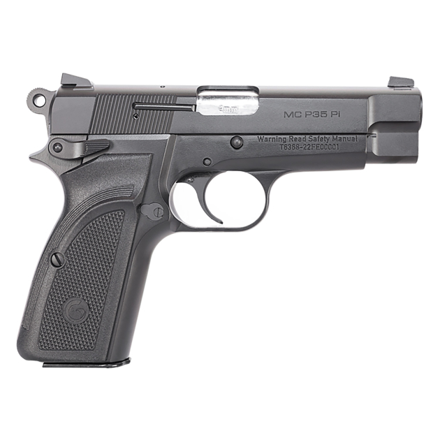 EAA GIRSAN 390440 MCP 35 PI 9mm Luger 15+1 3.88" Stainless Steel Barrel, Matte Black Serrated Slide, Matte Black Steel Frame w/Beavertail, Black Checkered Polymer Grips, Ambidextrous