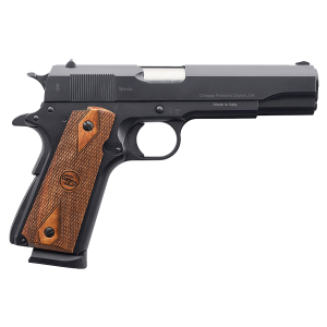 Charles Daly 440169 1911 Field Grade 9mm Luger 10+1, 5" Stainless Steel Barrel, Black Serrated Steel Slide, Black Steel Frame w/Beavertail, Walnut Diamond Checkered Grip