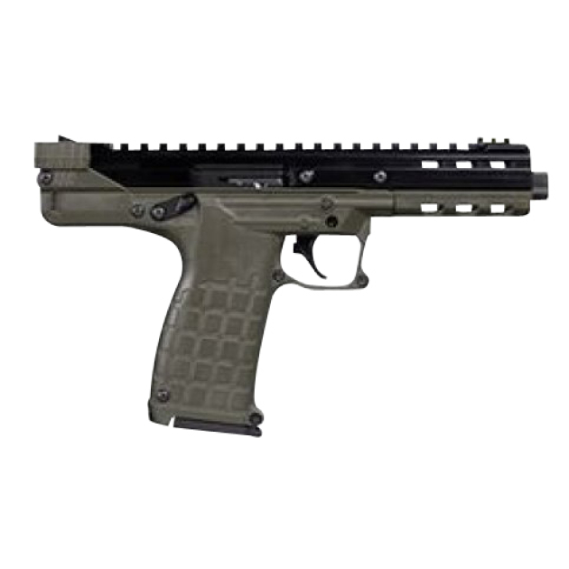 Kel-Tec CP33GRN CP33  22 LR 33+1 5.50" Black Ported/Threaded Barrel, Serrated/Optic Ready Slide, Green Polymer w/Picatinny Rail Frame, Black Polymer Grip Ambidextrous