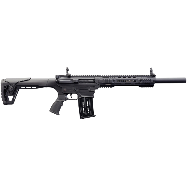 Charles Daly 930191 AR 12T Full Size Frame 12 Gauge Semi-Auto 3" 5+1 18.50" Black Steel Barrel, Black Aluminum Receiver, Black  Synthetic Stock w/Adj Comb, Black Polymer Grip